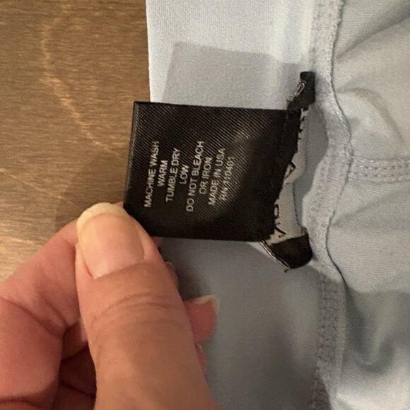 Snow Angel Leggings Cyber Silk Women Size Medium Light Blue Base Layer - Picture 8 of 13